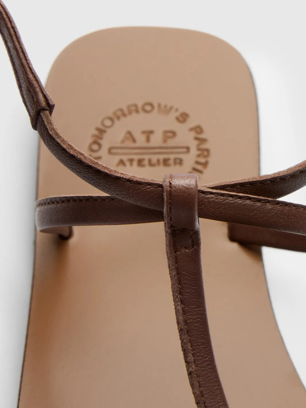 Alassio Cannella Nappa Flat sandals sold by ATP Atelier product image thumbnail 3