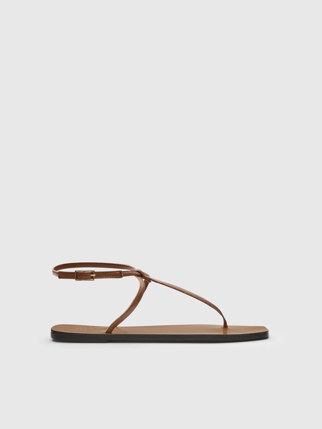 Alassio Cannella Nappa Flat sandals sold by ATP Atelier