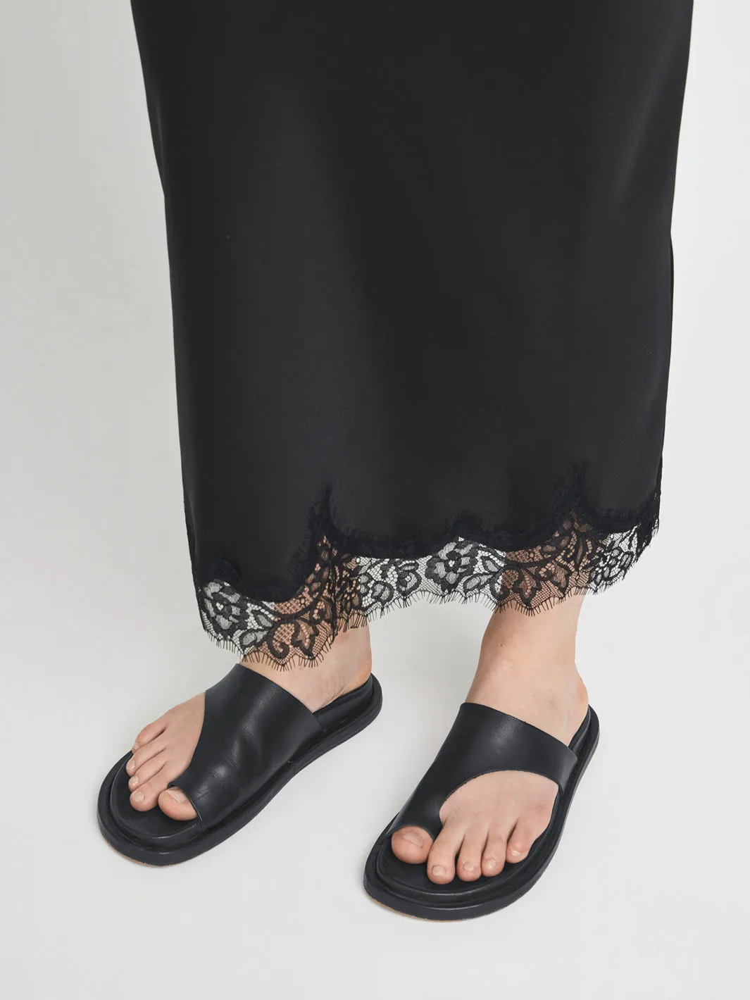 Rosanna Black Leather Comfy sandals sold by ATP Atelier product image thumbnail 2
