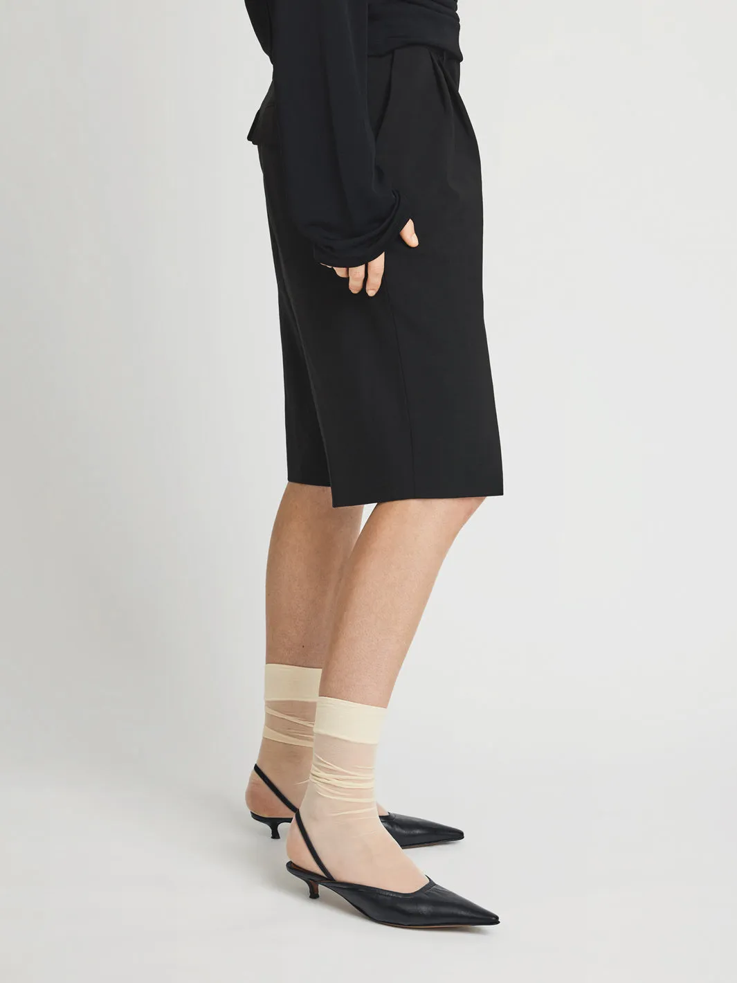 Lana Black Shiny Nappa Slingbacks sold by ATP Atelier product image thumbnail 2