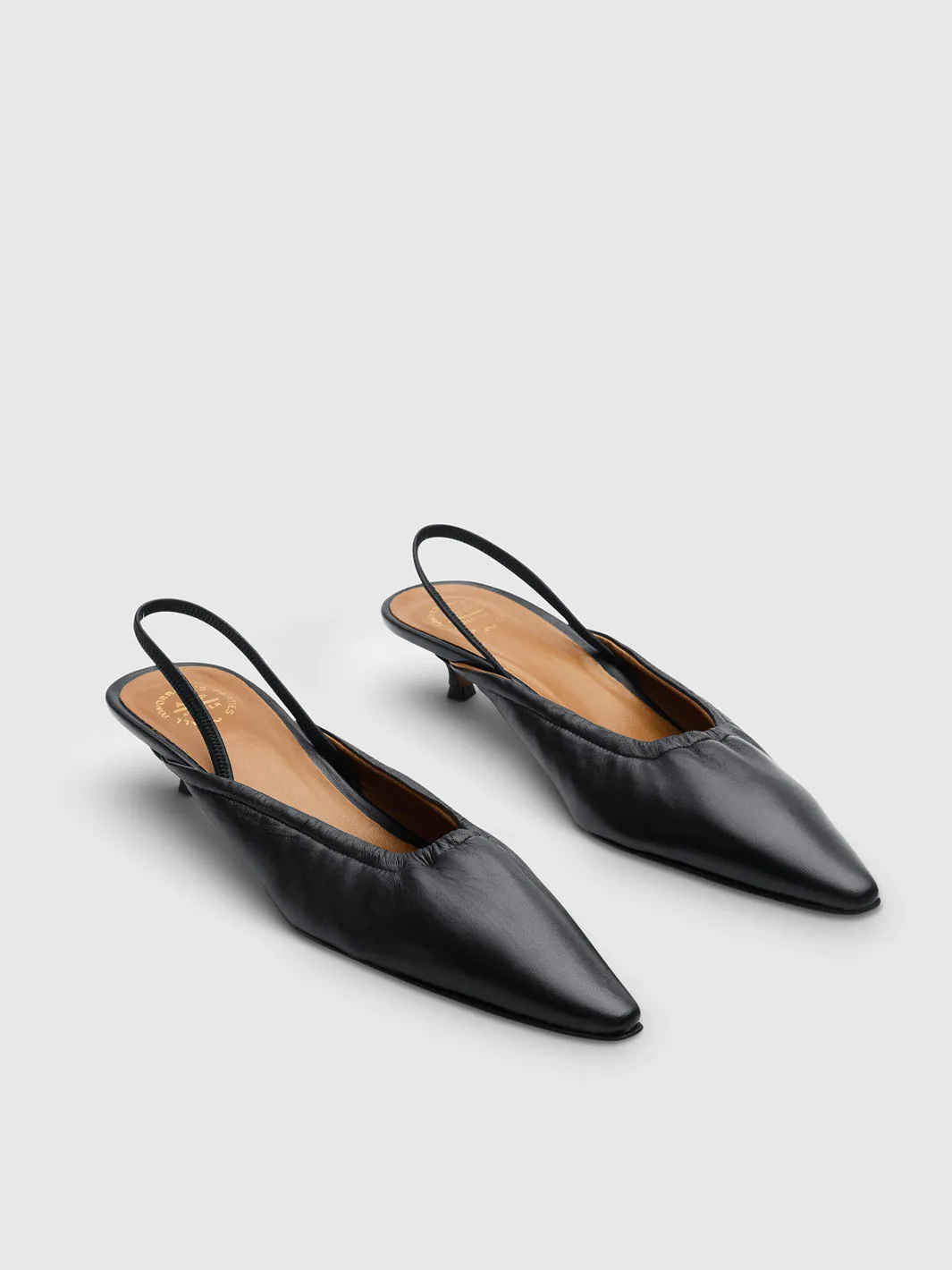 Lana Black Shiny Nappa Slingbacks sold by ATP Atelier product image thumbnail 3