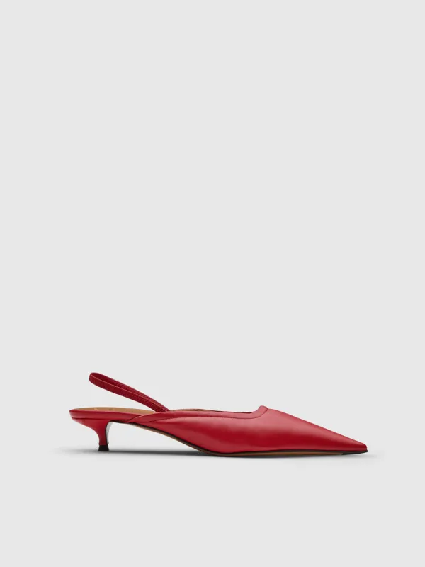Lana Melograno Nappa Slingbacks made by ATP Atelier