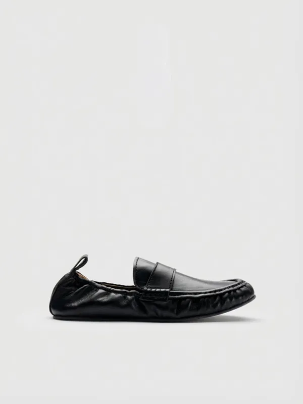 Lauria Black Nappa Slip-ins made by ATP Atelier