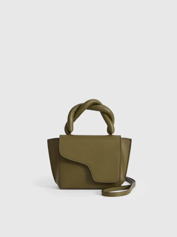 Montalbano Turtle Leather/Nappa Mini handbag made by ATP Atelier