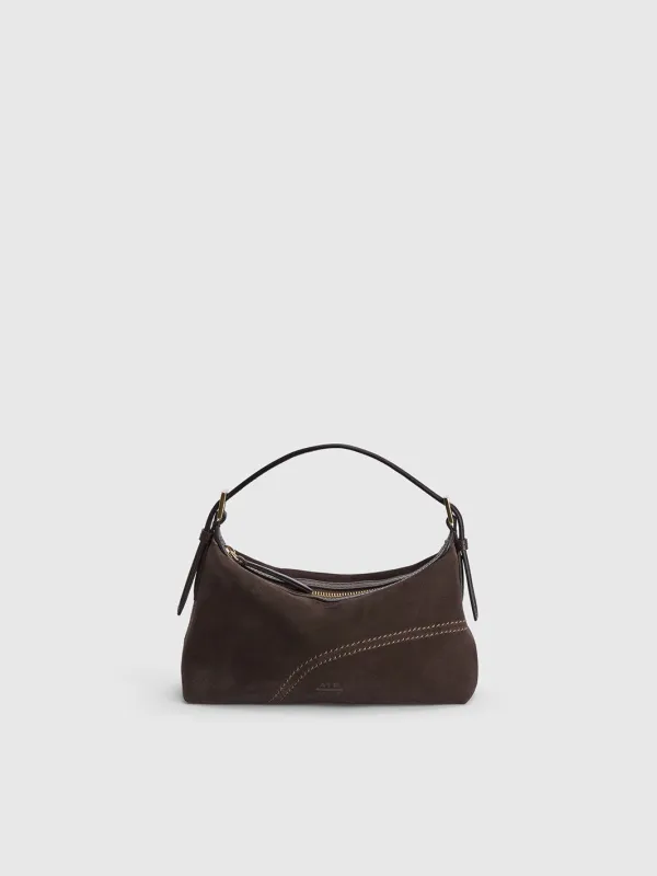 Vadena Walnut Suede/Leather Pouch made by ATP Atelier