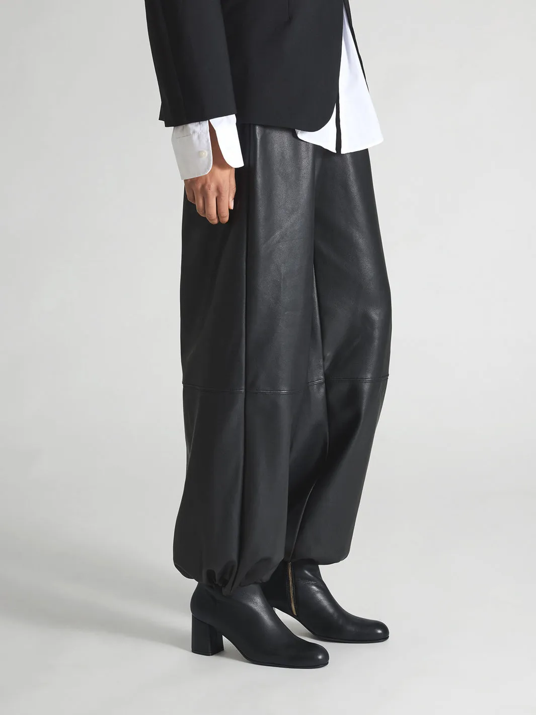 Miola Black Leather Ankle boots sold by ATP Atelier product image thumbnail 4