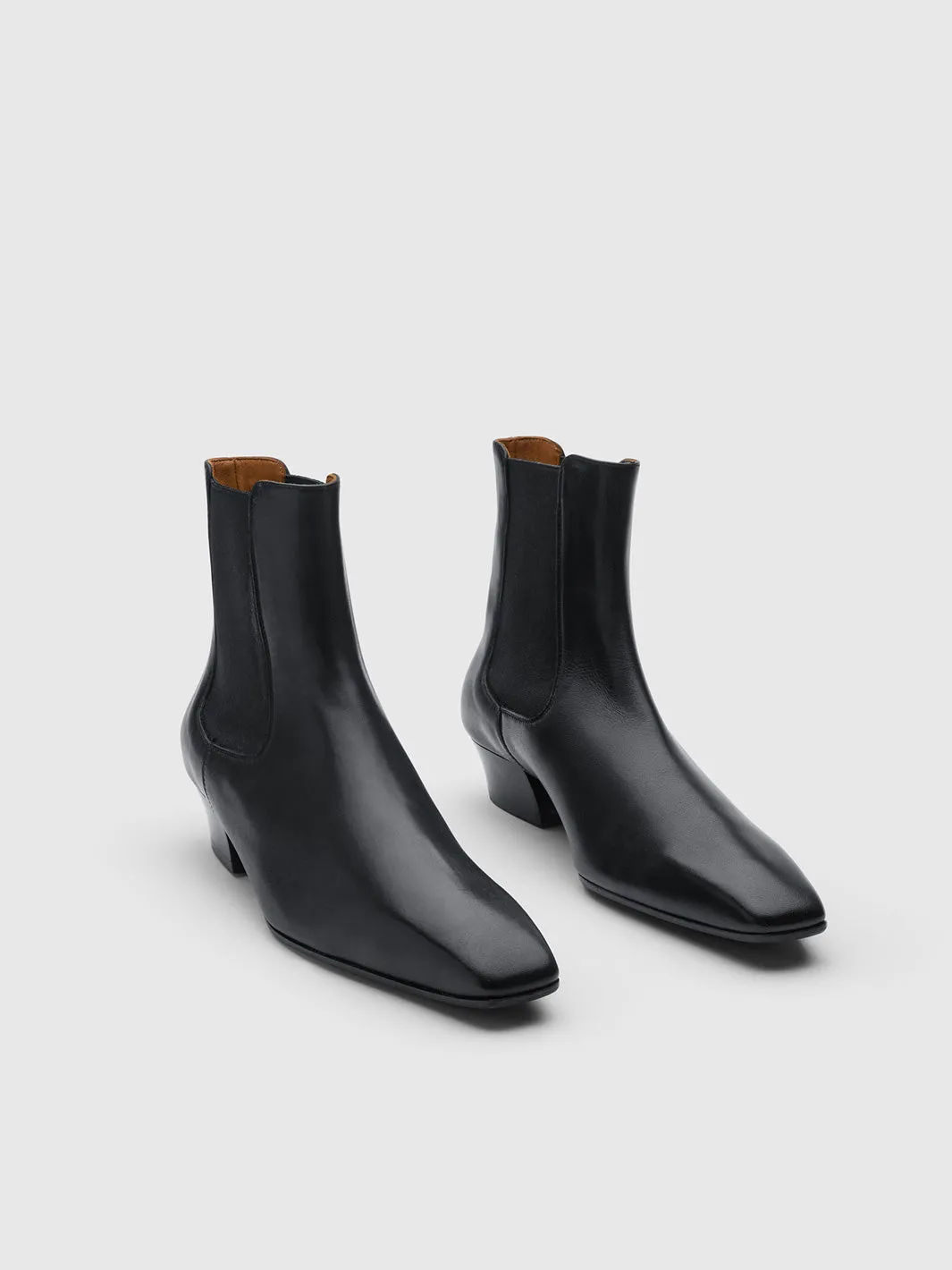 Nemoli Black Leather Ankle boots sold by ATP Atelier product image thumbnail 2