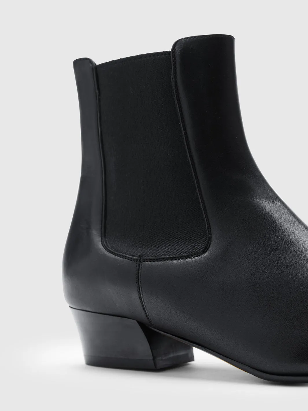 Nemoli Black Leather Ankle boots sold by ATP Atelier product image thumbnail 4