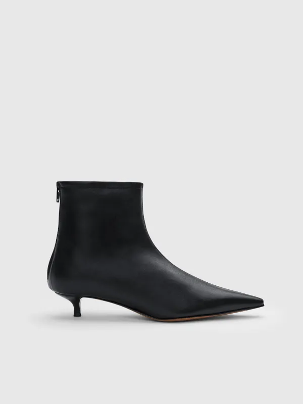 Melfi Black Shiny Nappa Ankle boots made by ATP Atelier
