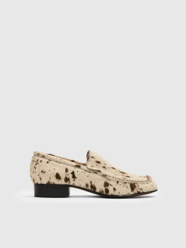 Rivello Mandorla Printed Mini Cow Slip-ins made by ATP Atelier