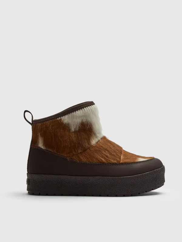 Bormio Unique Cow Print Boot made by ATP Atelier