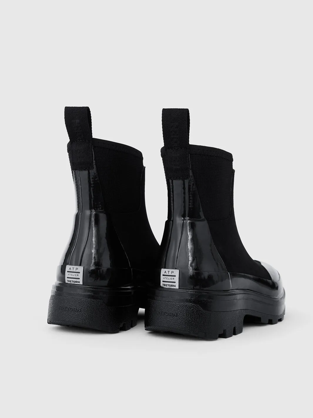 Pavia Black Rubber Boot sold by ATP Atelier product image thumbnail 5