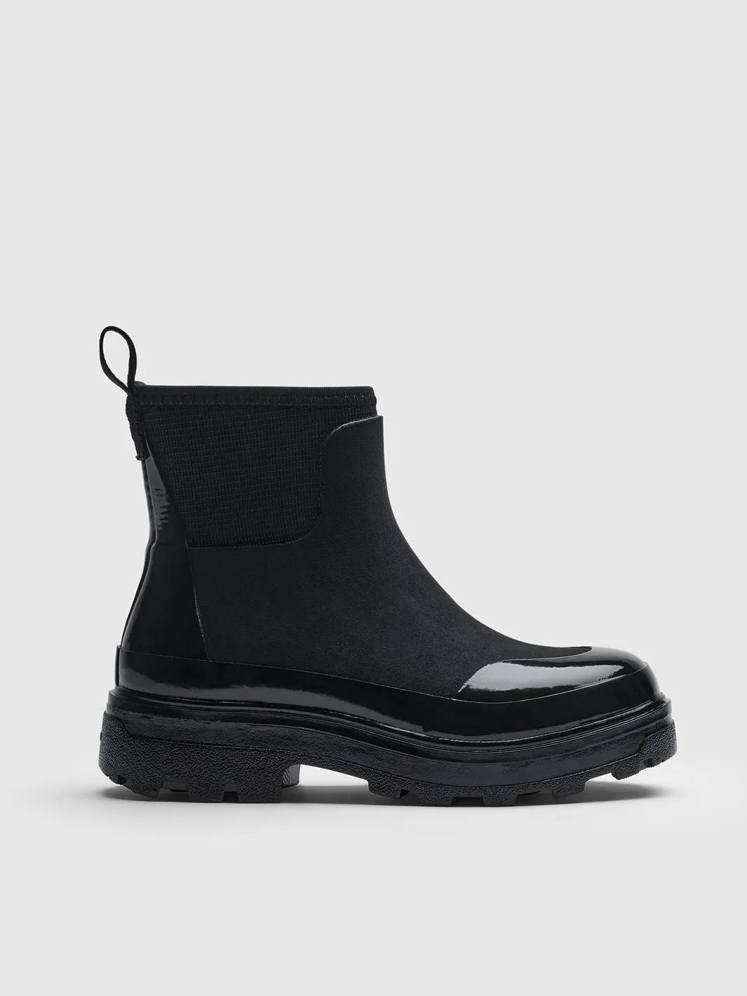 Pavia Black Rubber Boot sold by ATP Atelier