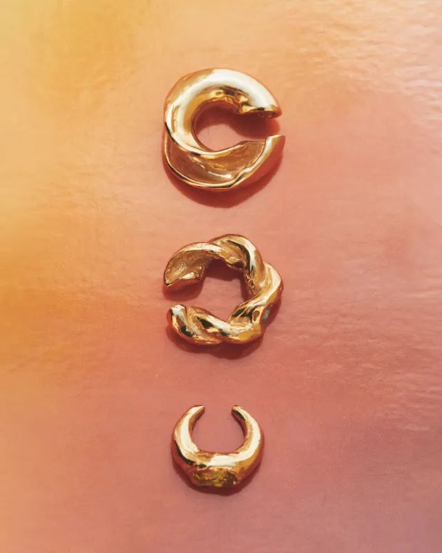 Faro Yellow Ear Cuff made by Simuero