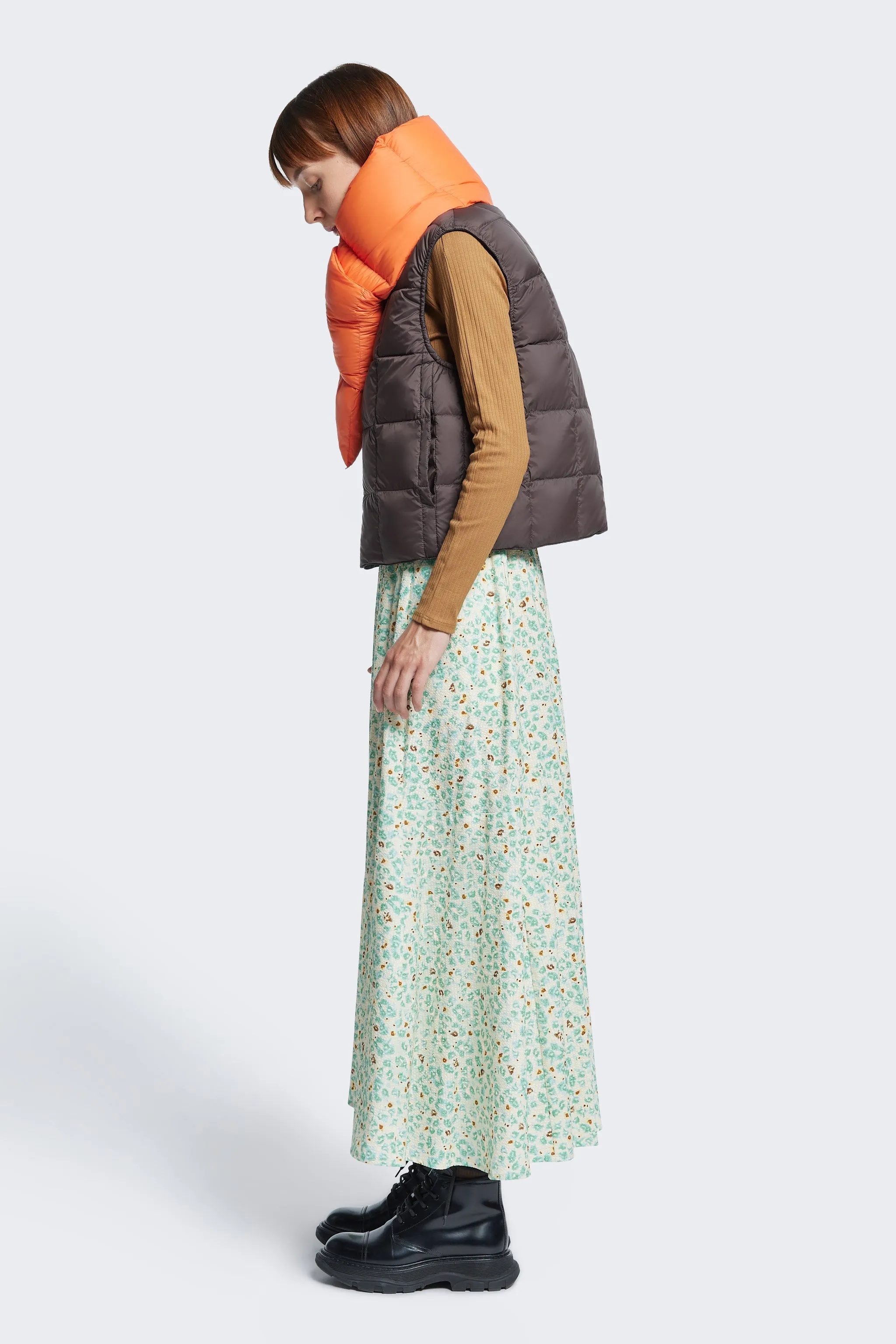 Convergence Quilted Scarf Tangerine sold by Kloke product image thumbnail 3