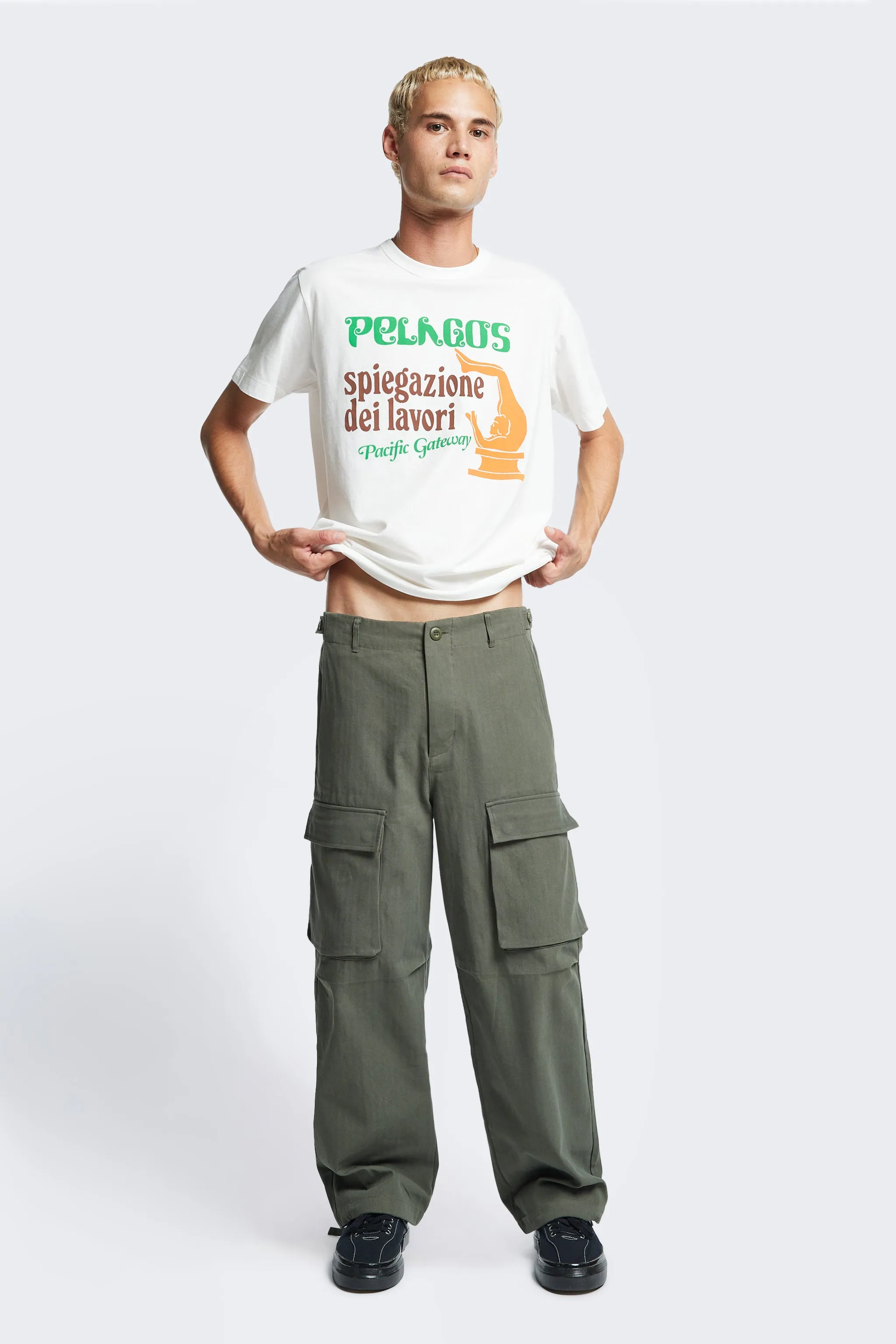 Fractal Cargo Pant Olive sold by Kloke