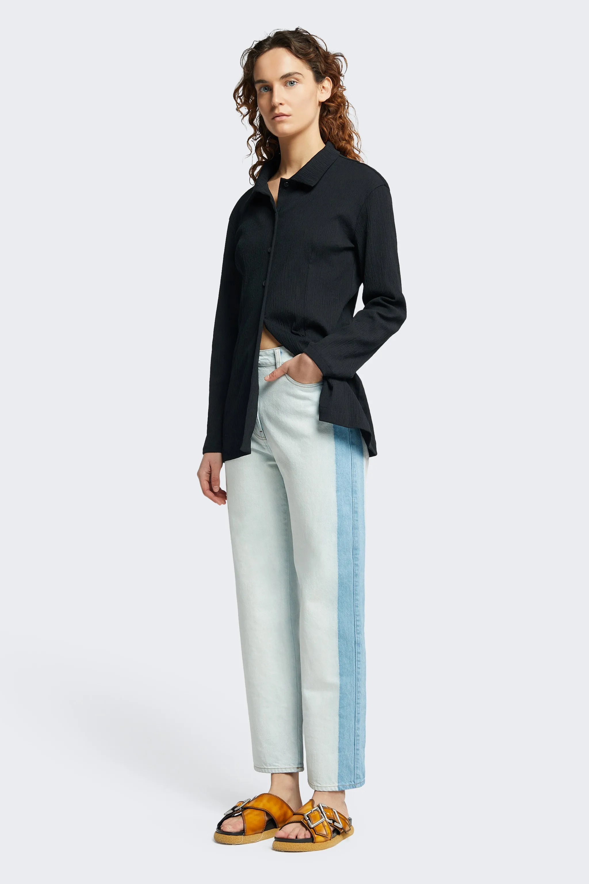 Side Mask Jean Pale Blue sold by Kloke