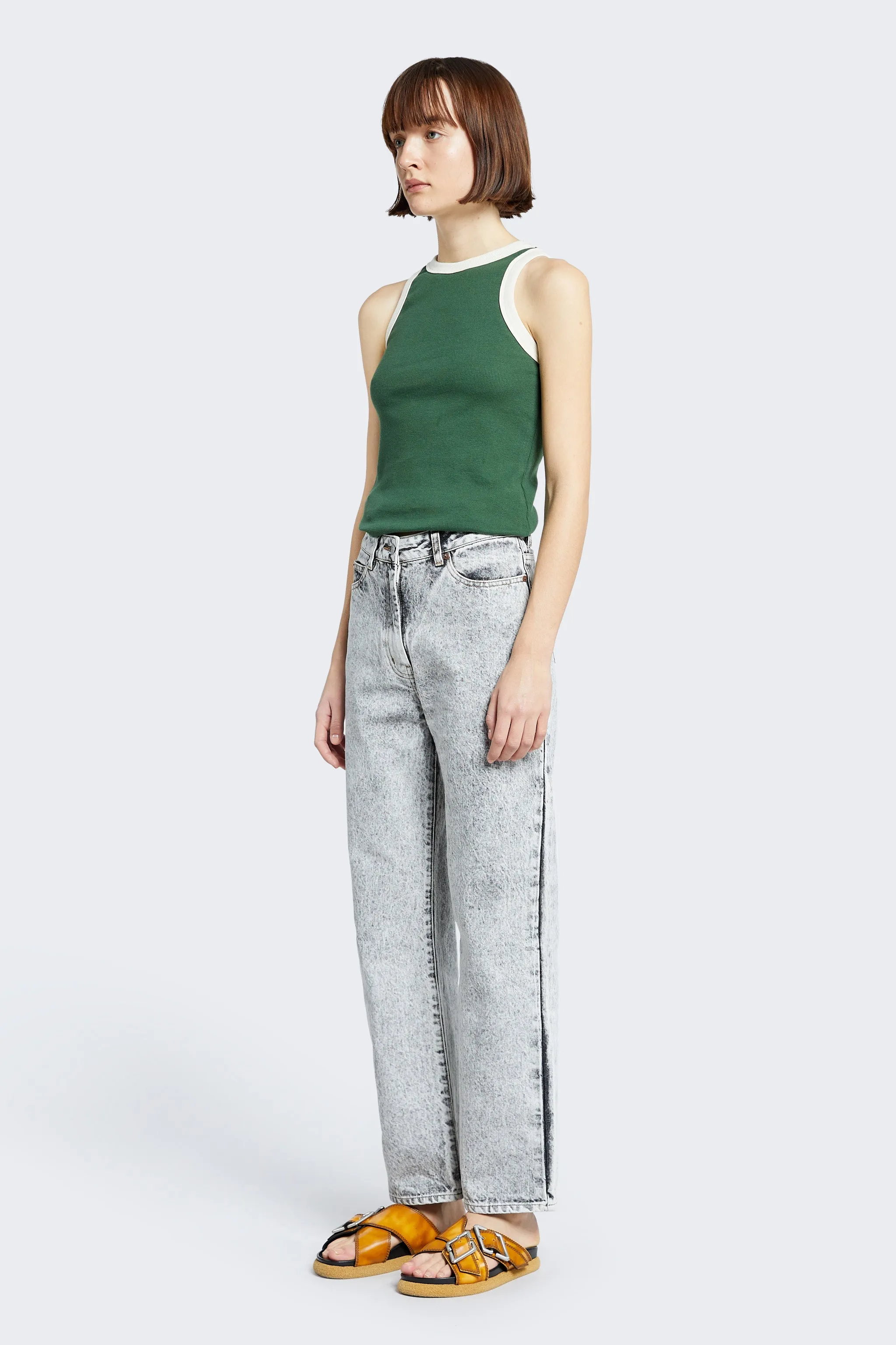 Evade Straight Leg Jean Ecru Acid Wash sold by Kloke product image thumbnail 2