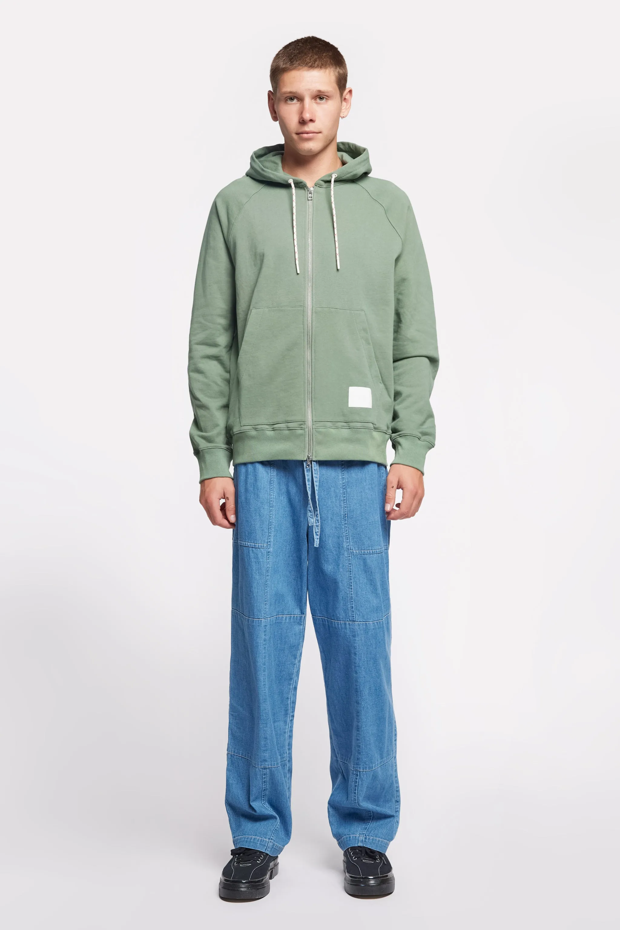 Kandam Zip Up Hoodie Fatigue Green sold by Kloke