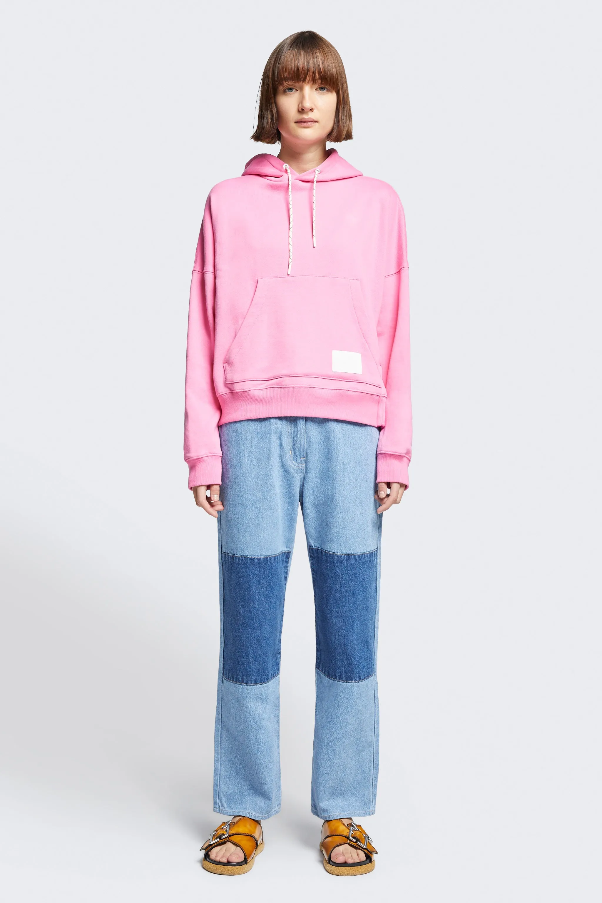 Air Knee Patch Jean Denim Patchwork sold by Kloke