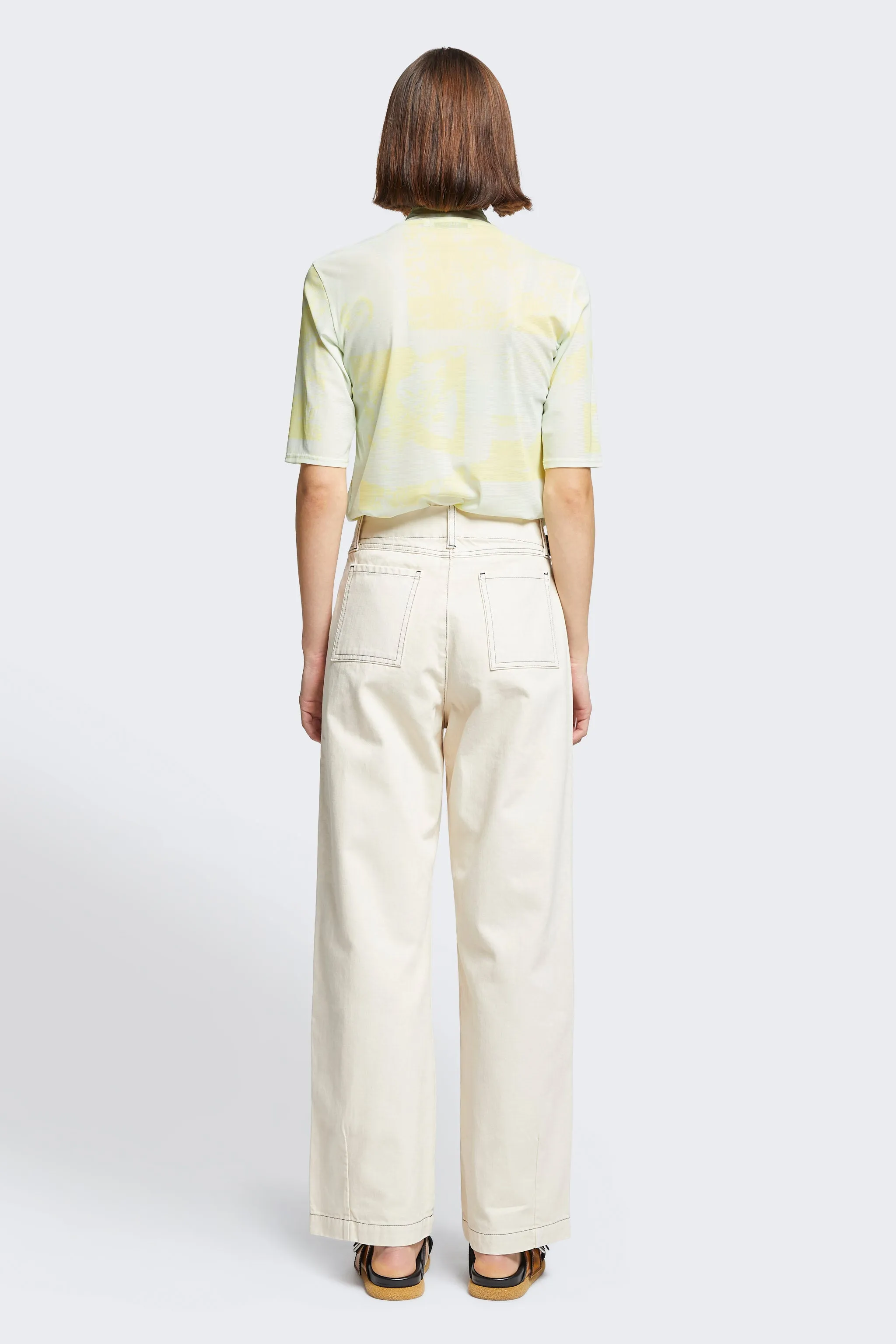 Interval Front Pocket Jean Ecru w Black Topstitch sold by Kloke product image thumbnail 4