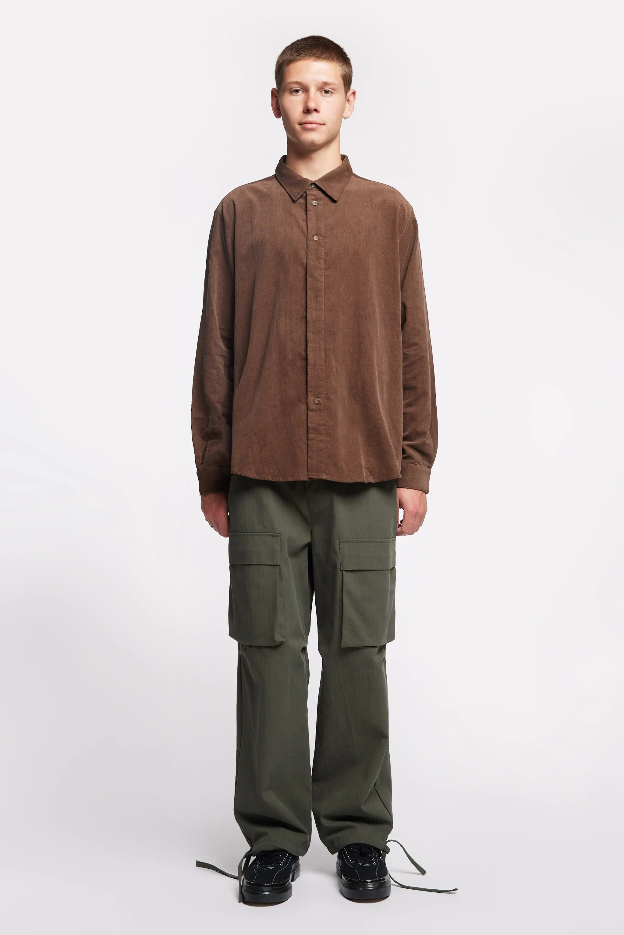 Rosewell Cord Shirt Coco sold by Kloke