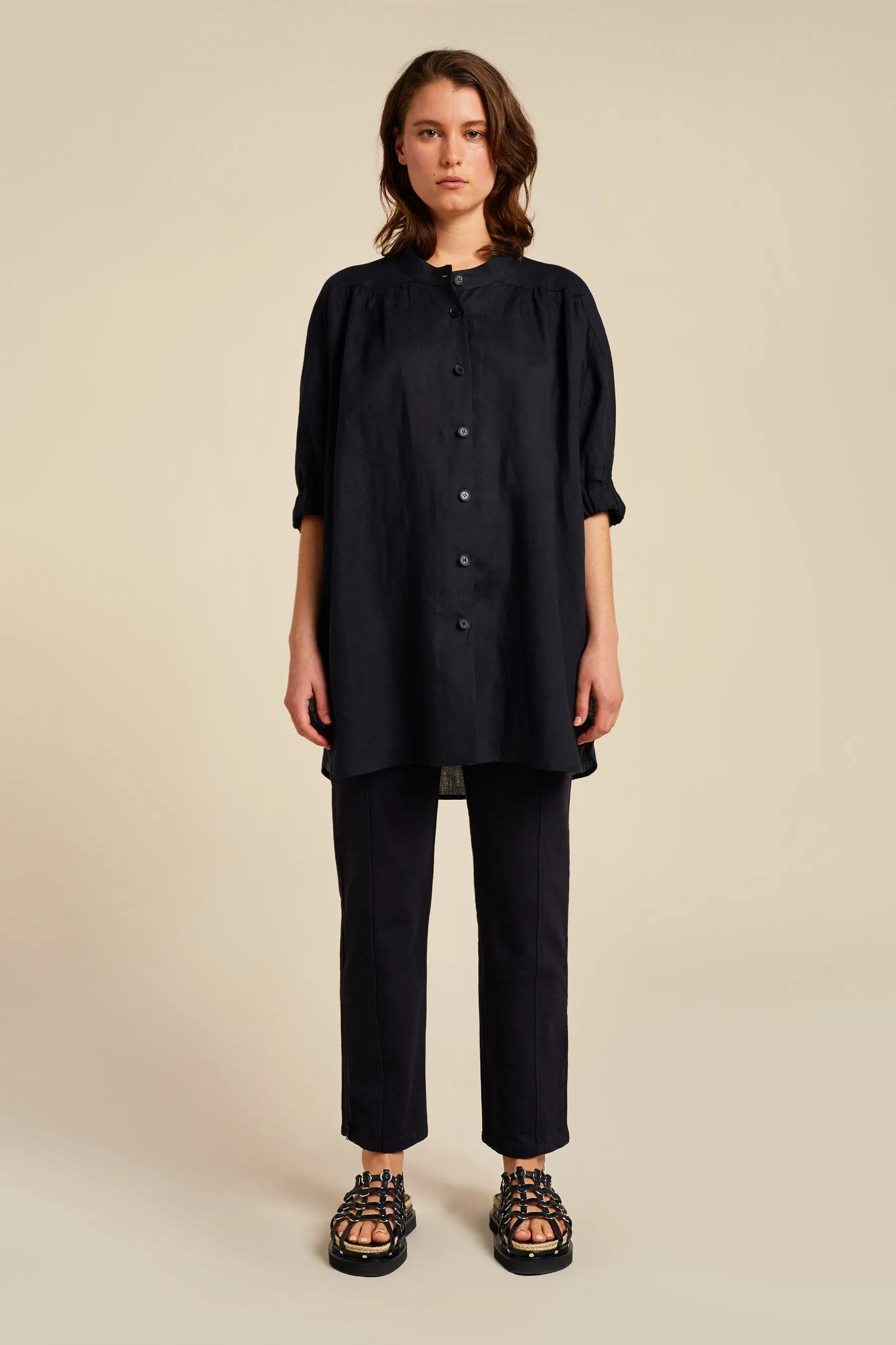 Ilk Zip Jean Black sold by Kloke