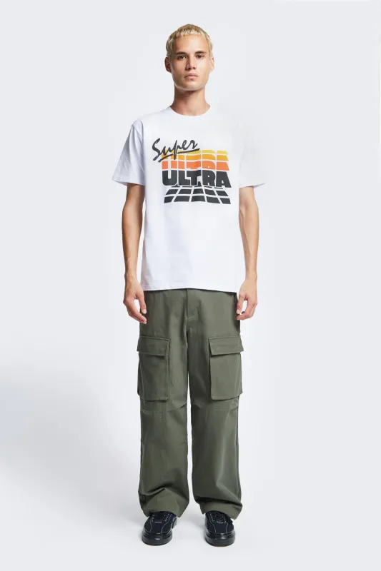 Super Ultra Energy S/S Tee White made by Kloke