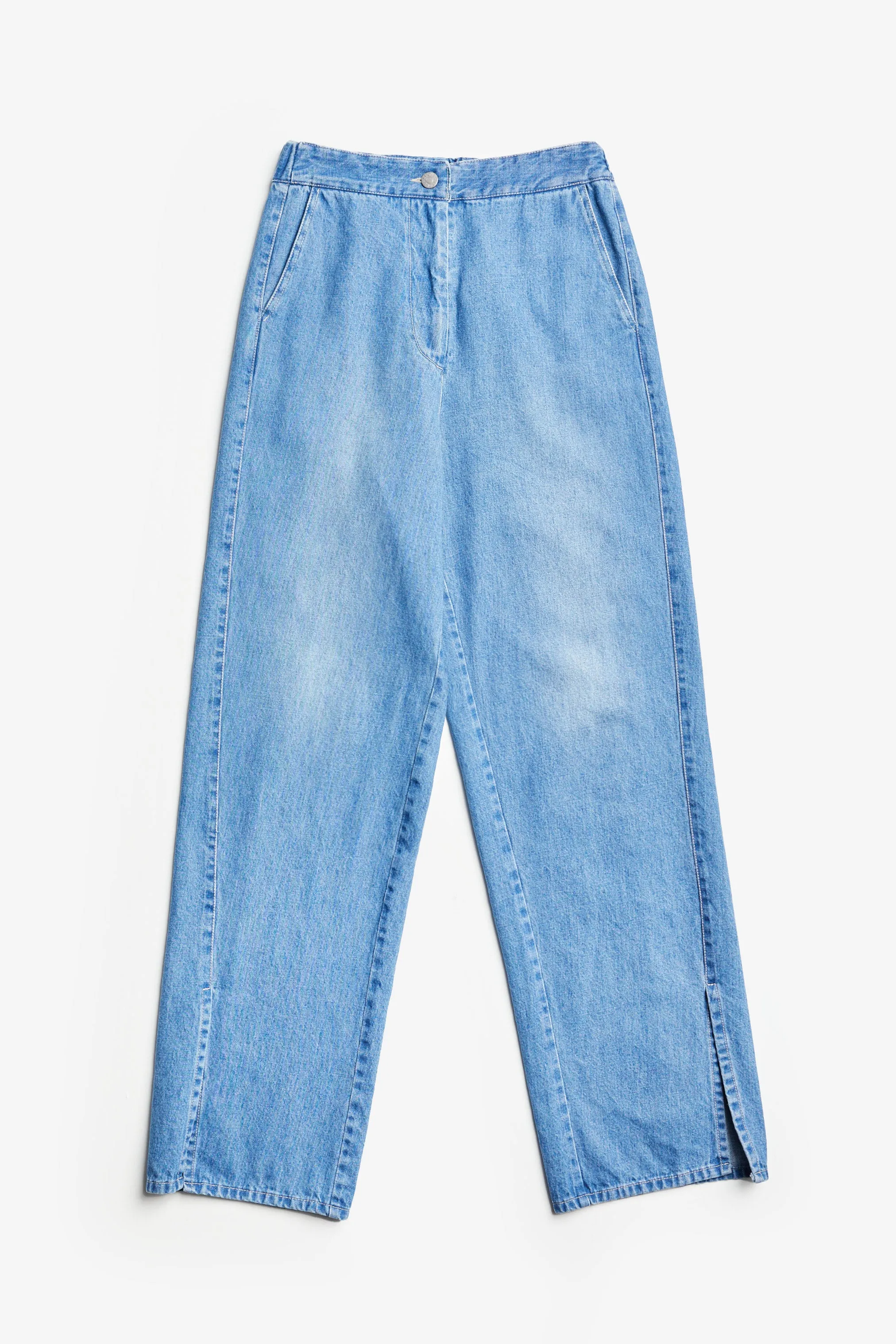 Ellipse Hem Split Pant Mid Blue sold by Kloke product image thumbnail 5