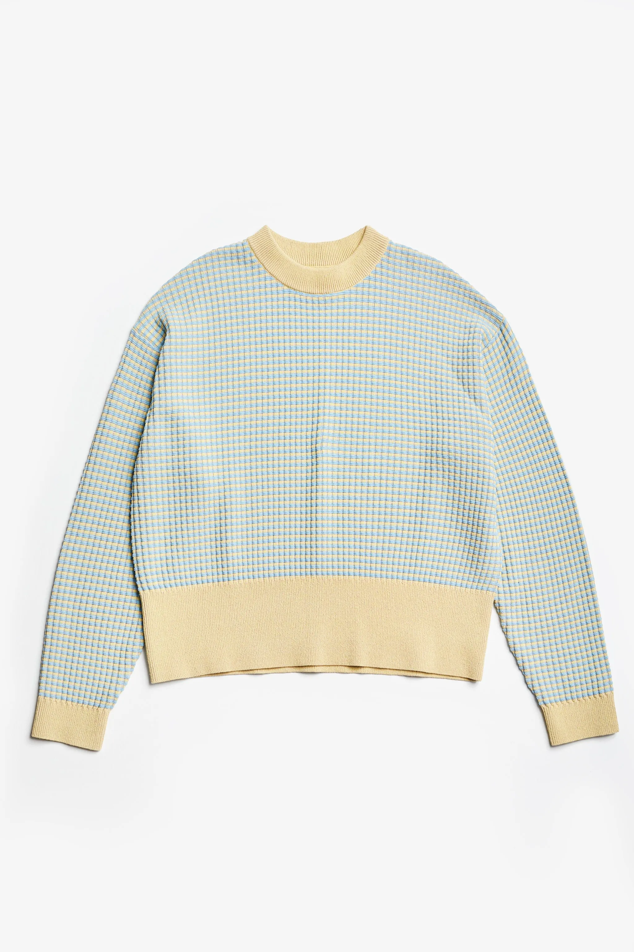 Dusk Knit Sweater Yellow Check sold by Kloke product image thumbnail 5