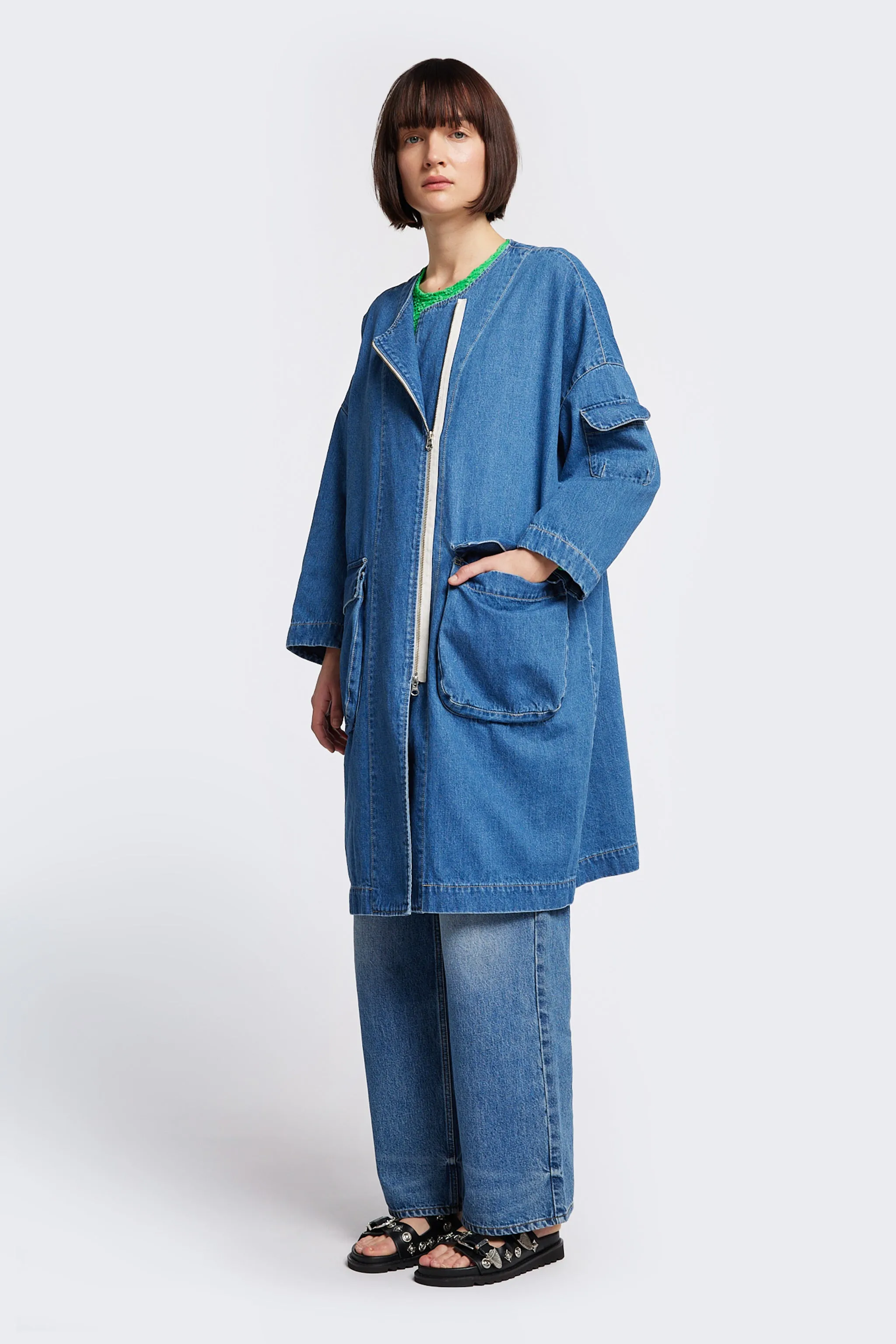 Aspero Coat Mid Wash sold by Kloke product image thumbnail 2