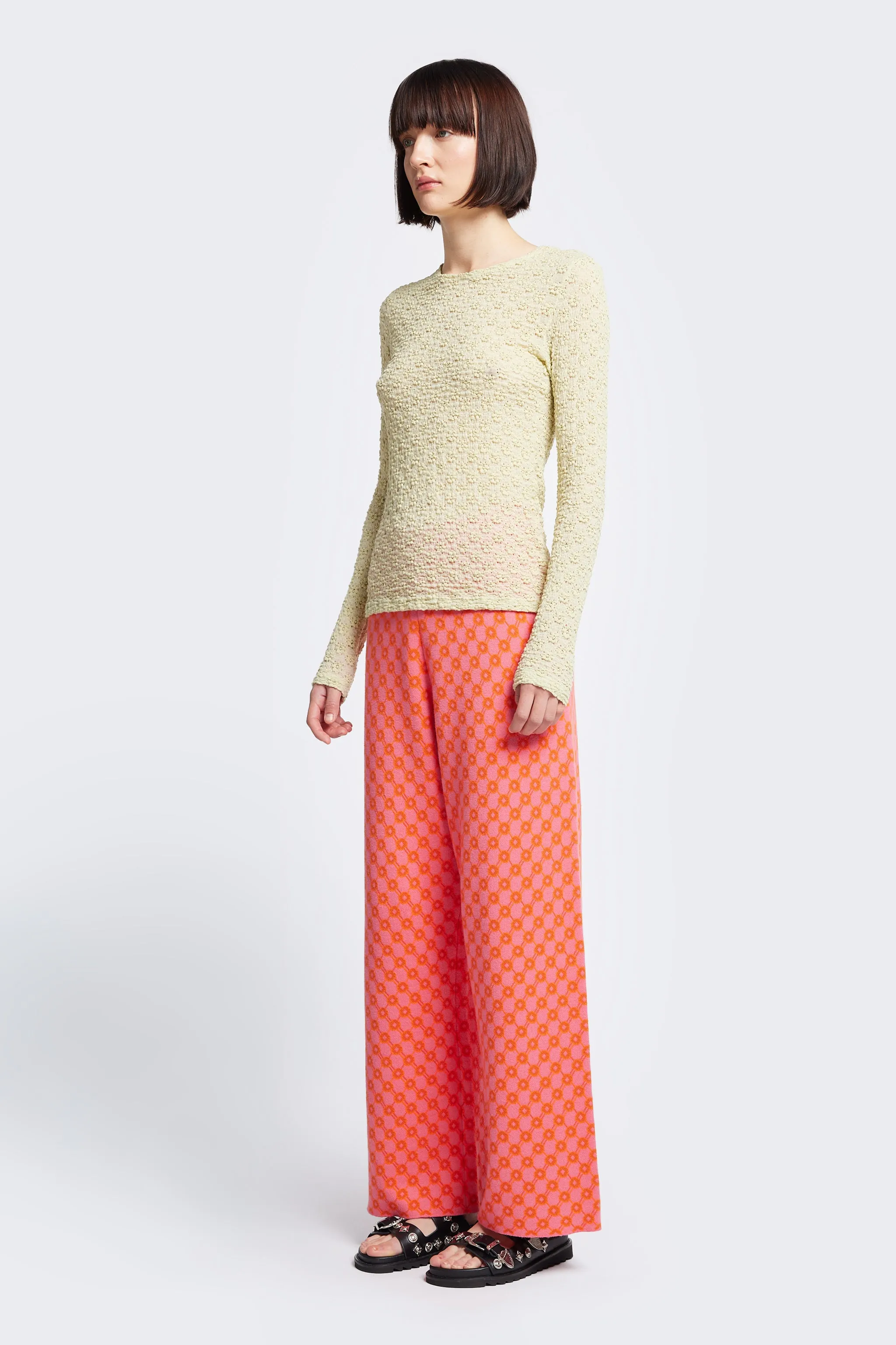 Mida Jacquard Pant Orange/Pink sold by Kloke product image thumbnail 2