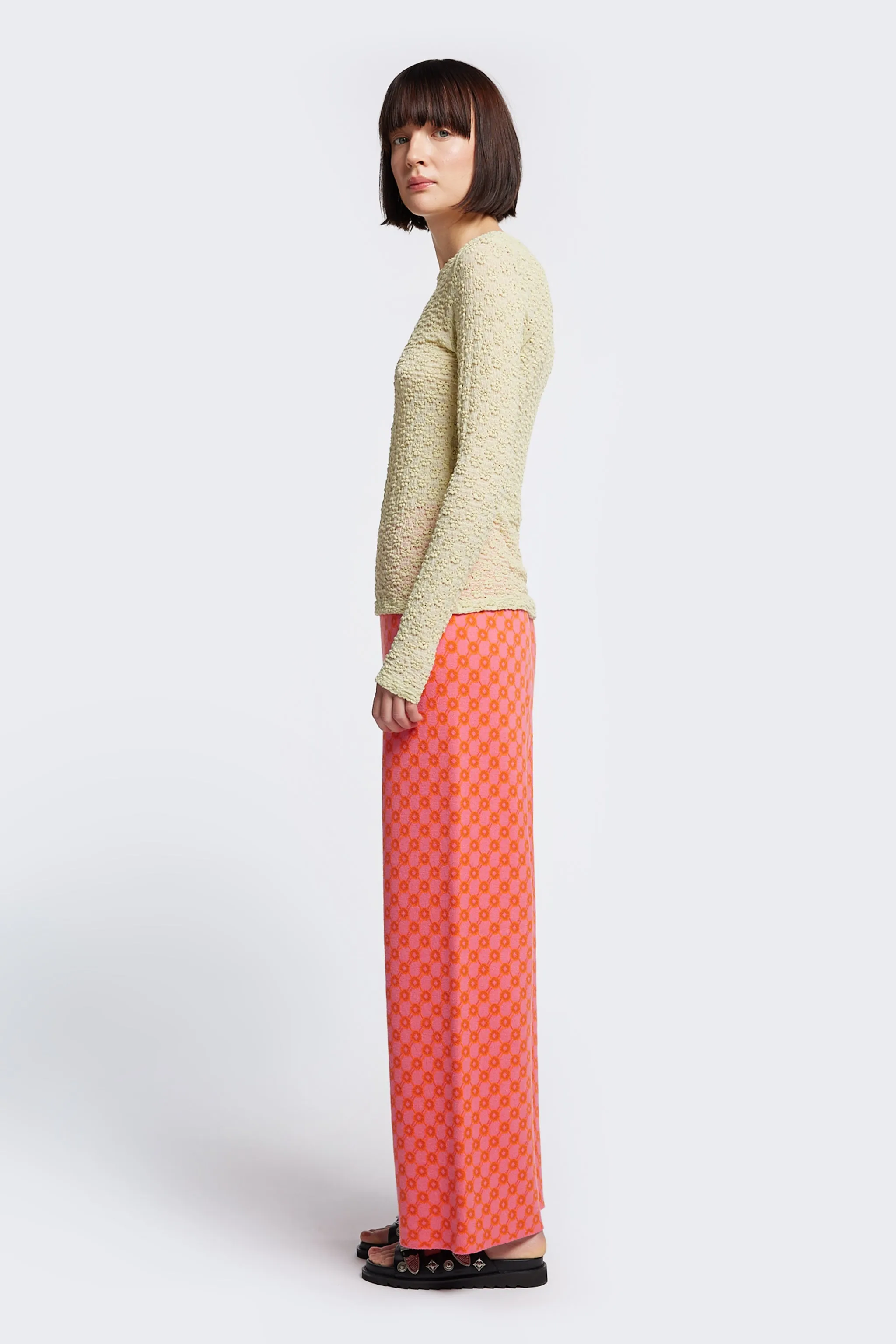 Mida Jacquard Pant Orange/Pink sold by Kloke product image thumbnail 3