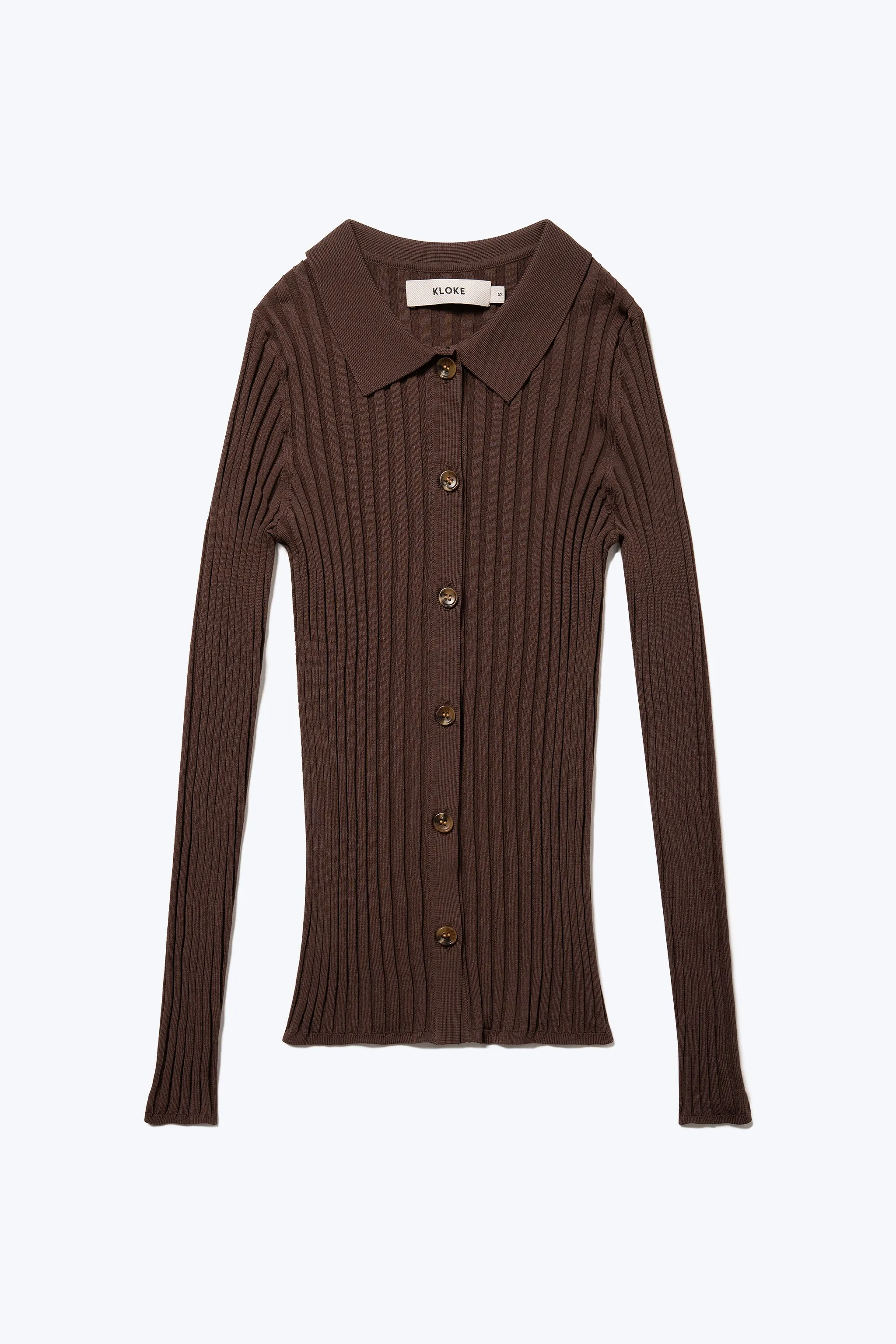 Notion Rib Shirt Chocolate sold by Kloke product image thumbnail 5