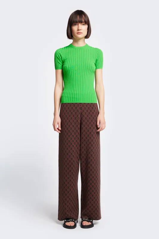 Astray Rib Tee Kelly Green made by Kloke