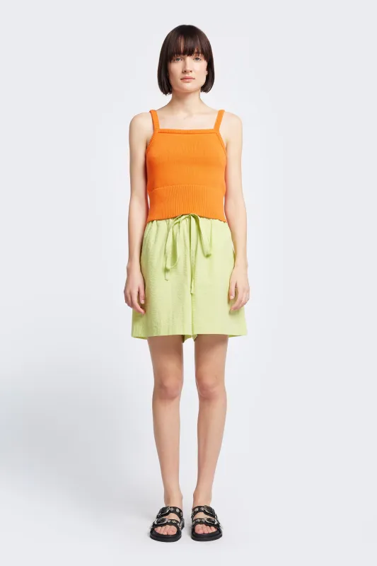 Peril Knit Tank Orange made by Kloke