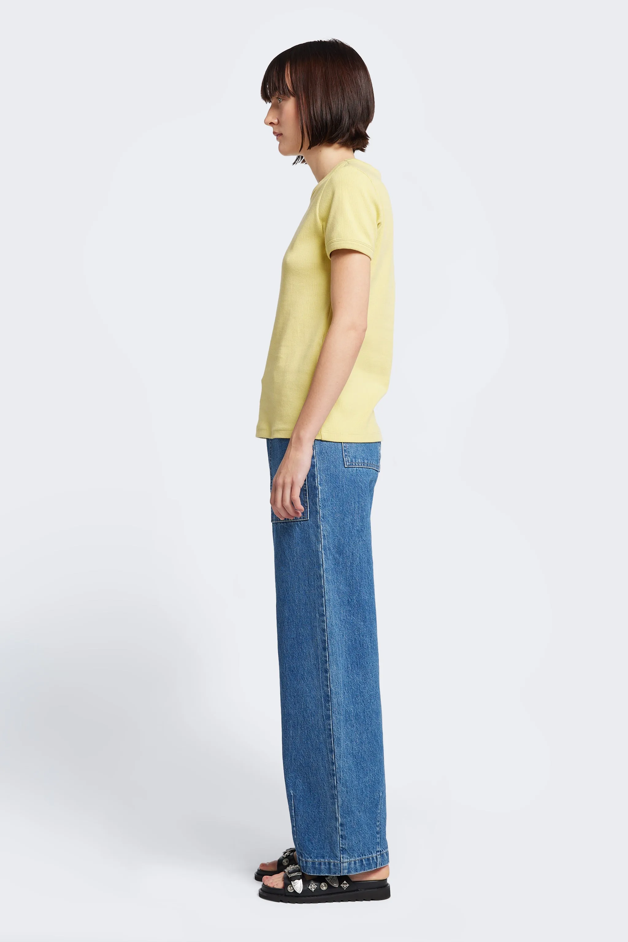 Veil Rib Tee Straw sold by Kloke product image thumbnail 3