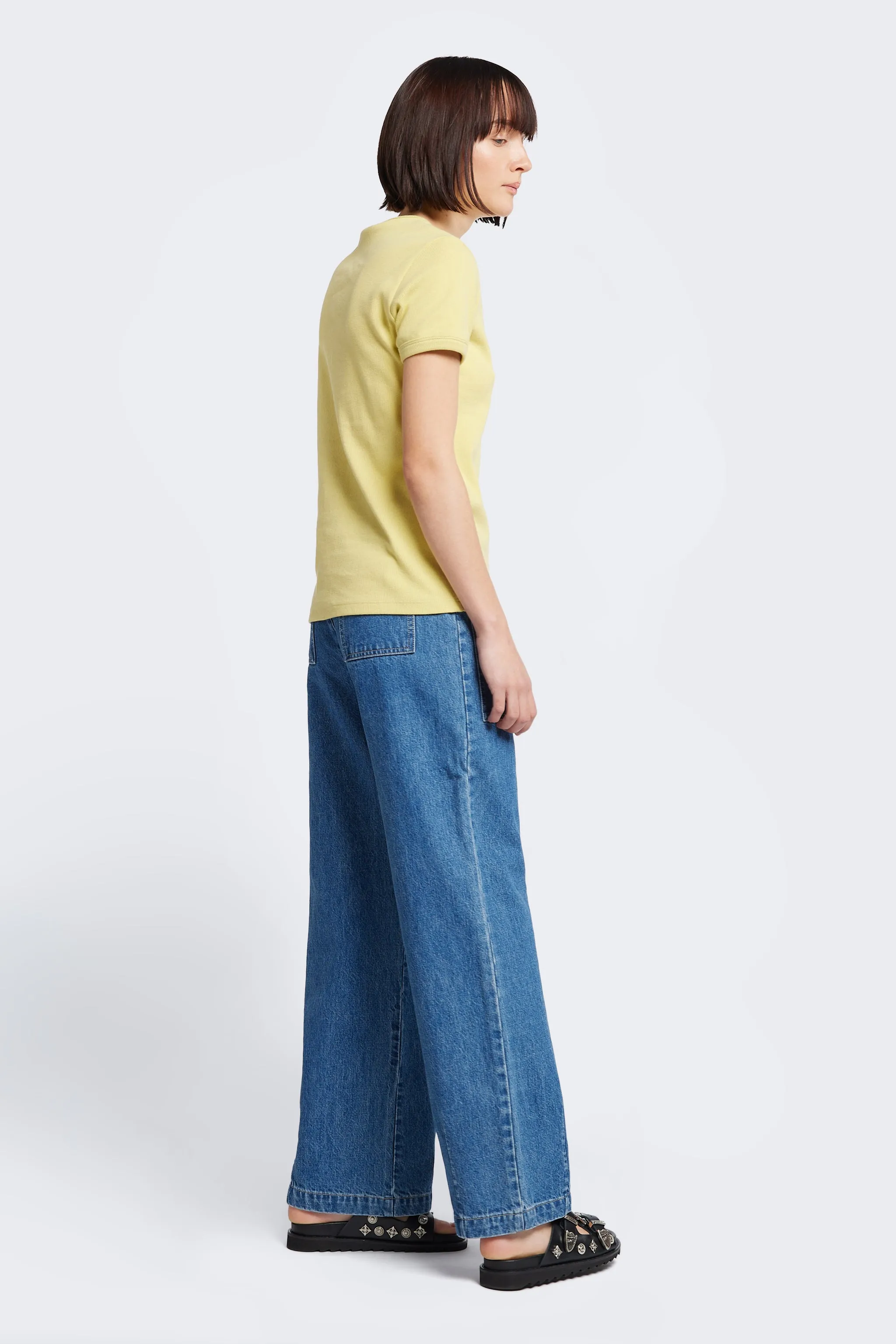 Veil Rib Tee Straw sold by Kloke product image thumbnail 5