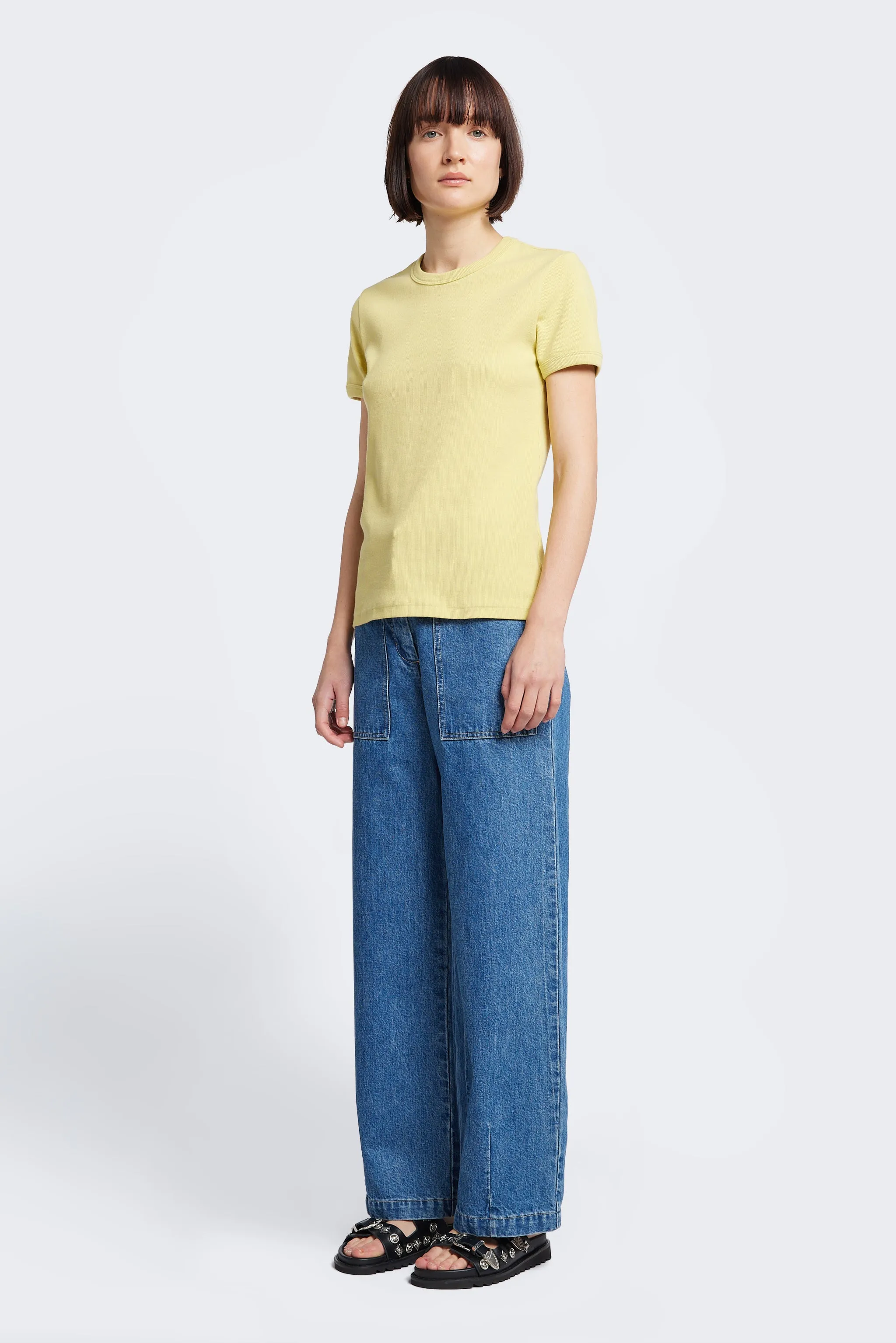 Veil Rib Tee Straw sold by Kloke product image thumbnail 2