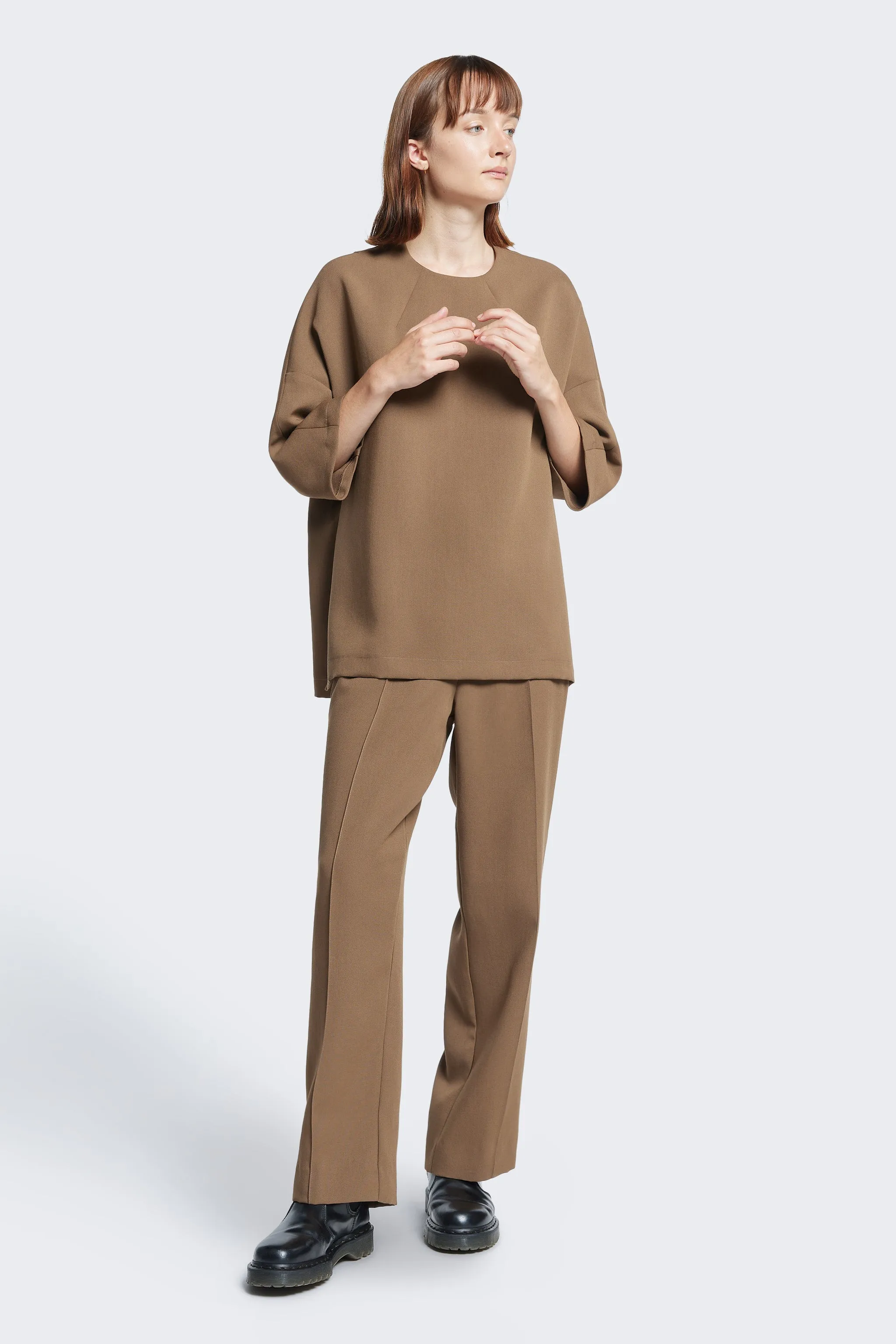 Vicinity Top Brown sold by Kloke