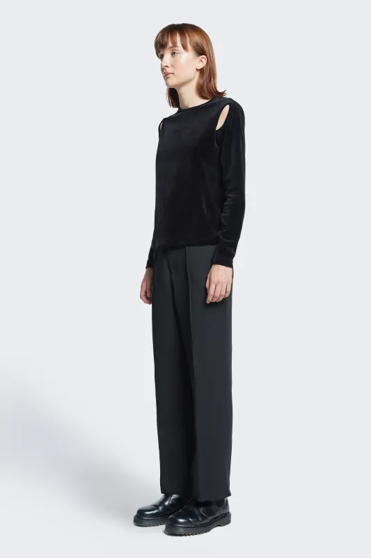 Vivus Pintuck Pant Black made by Kloke