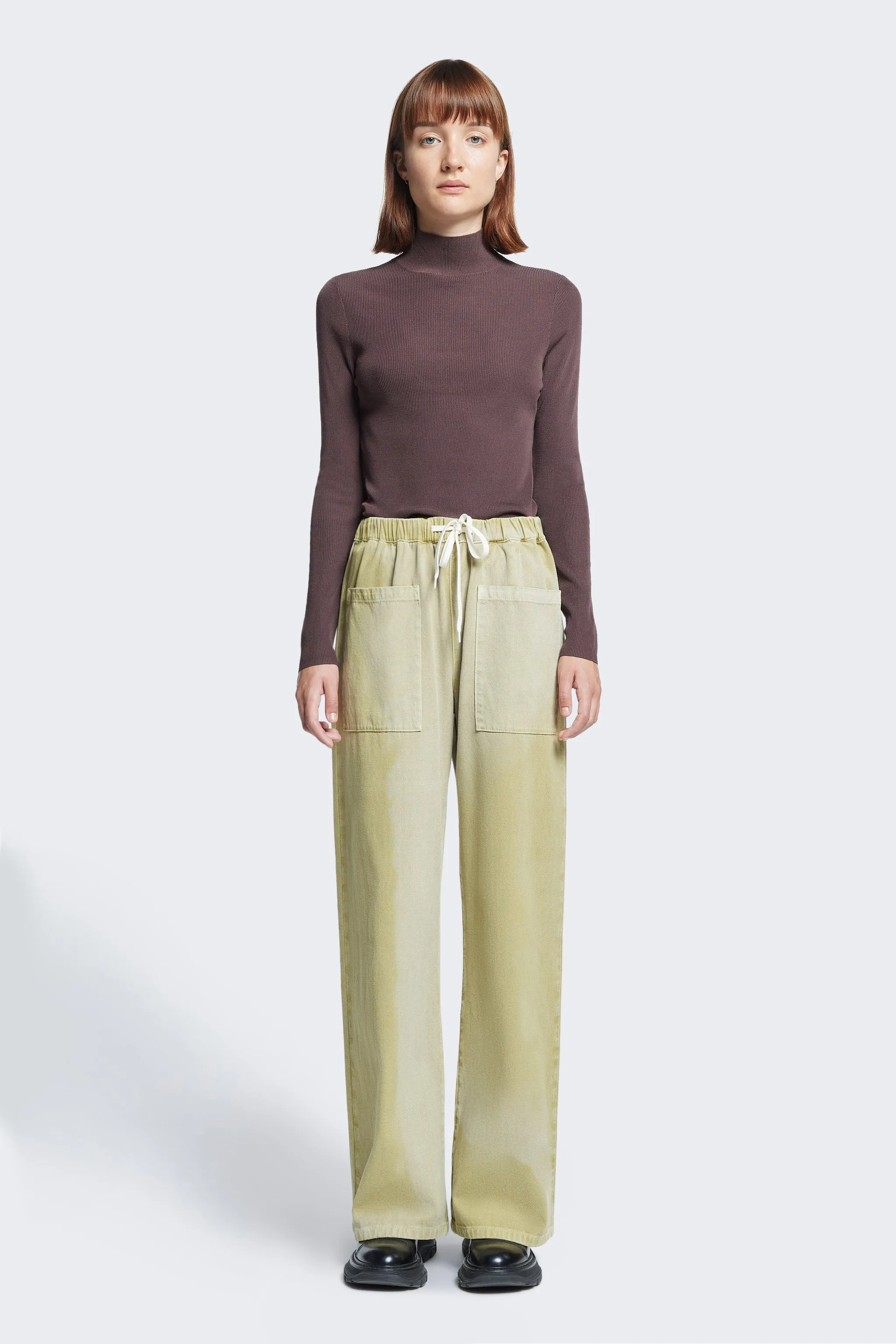 Sentient Turtleneck Knit Chocolate sold by Kloke