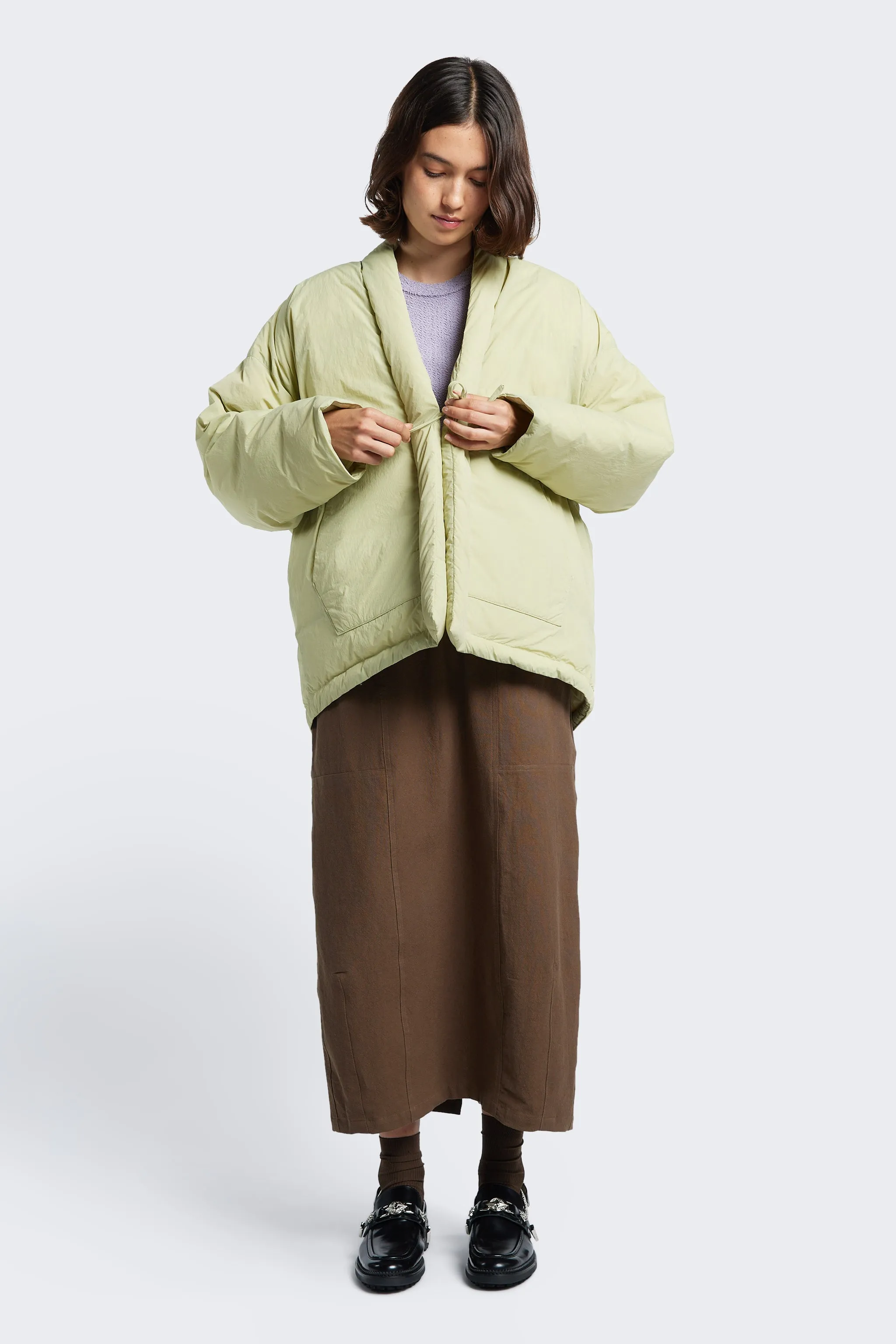 Abeyance Quilted Wrap Coat Sand sold by Kloke product image thumbnail 2