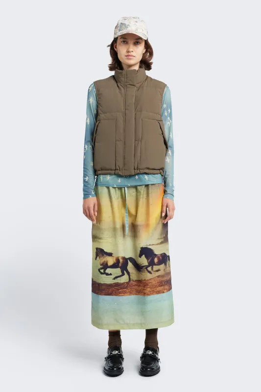 Stay Quilted Vest Brown made by Kloke