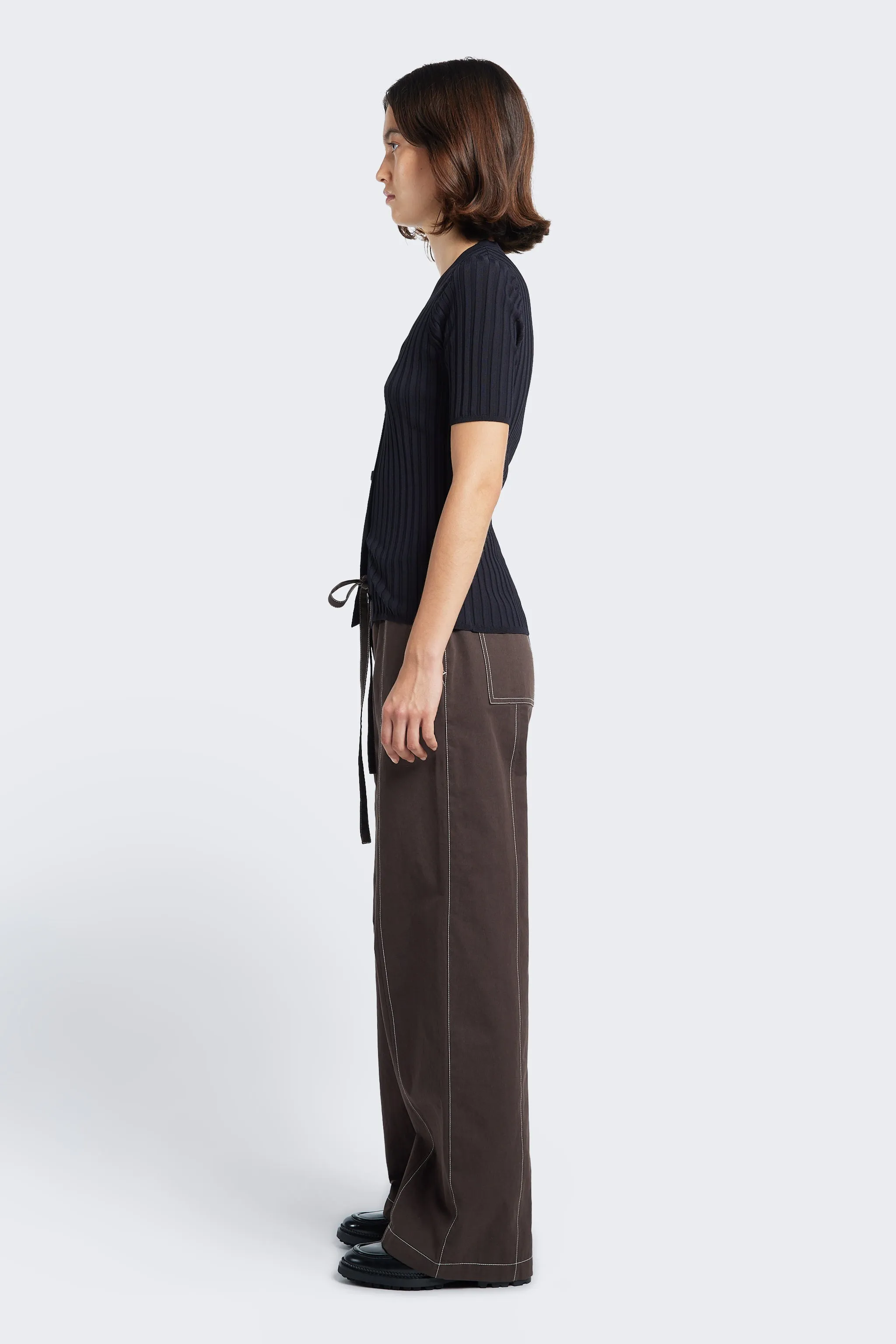 Delay Short Sleeve Knit Shirt Deep Ink sold by Kloke product image thumbnail 4