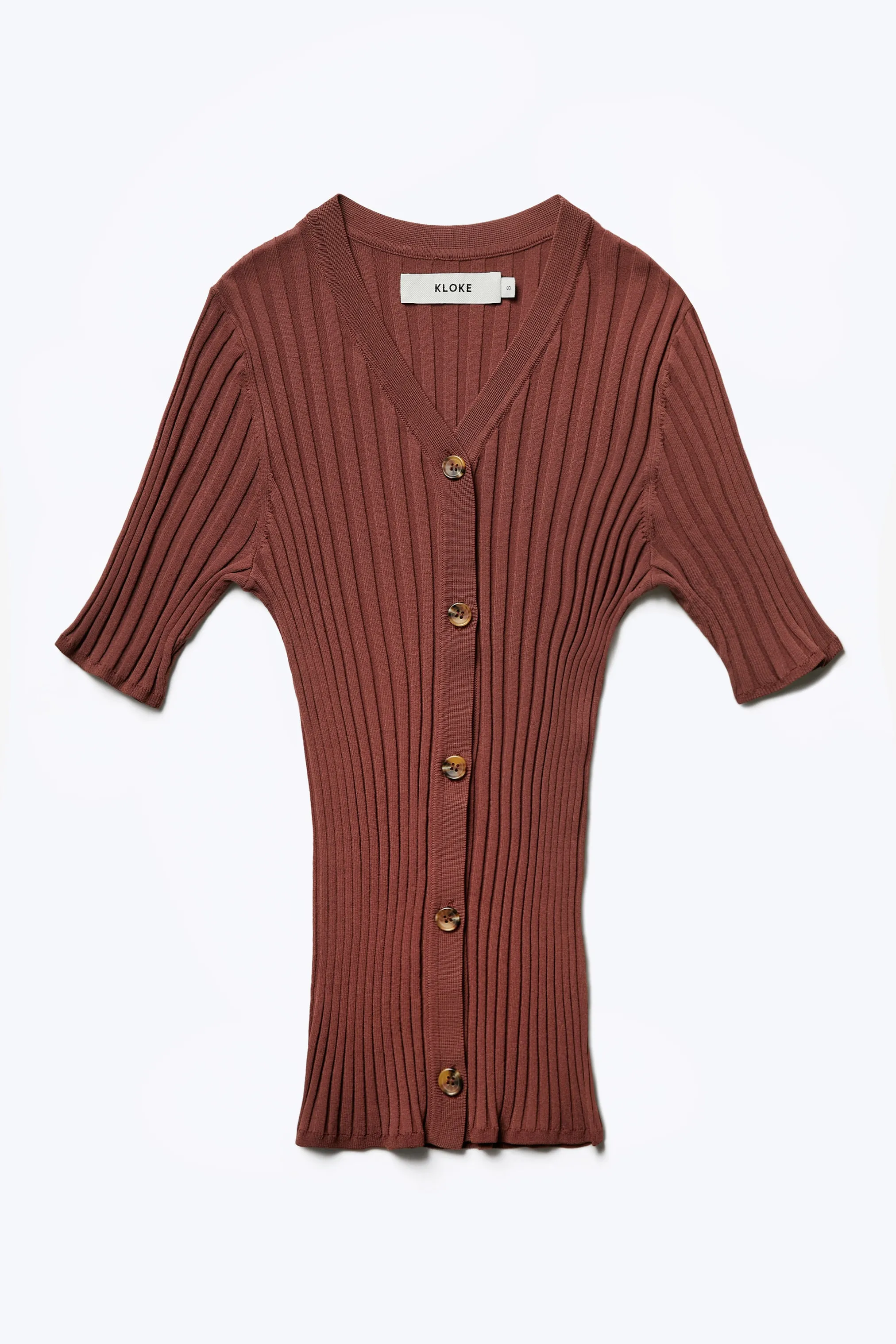 Delay Short Sleeve Knit Shirt Cocoa sold by Kloke product image thumbnail 5