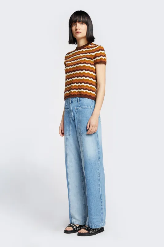 Valence Panel Jean Multi Blue made by Kloke