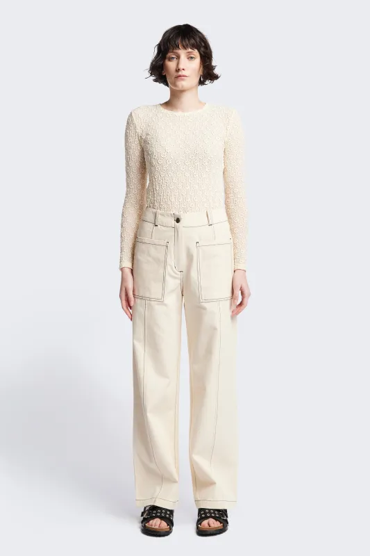 Delta Pant Ecru made by Kloke