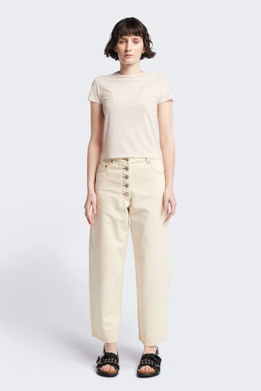 Mica Mesh Top Ecru Floral made by Kloke