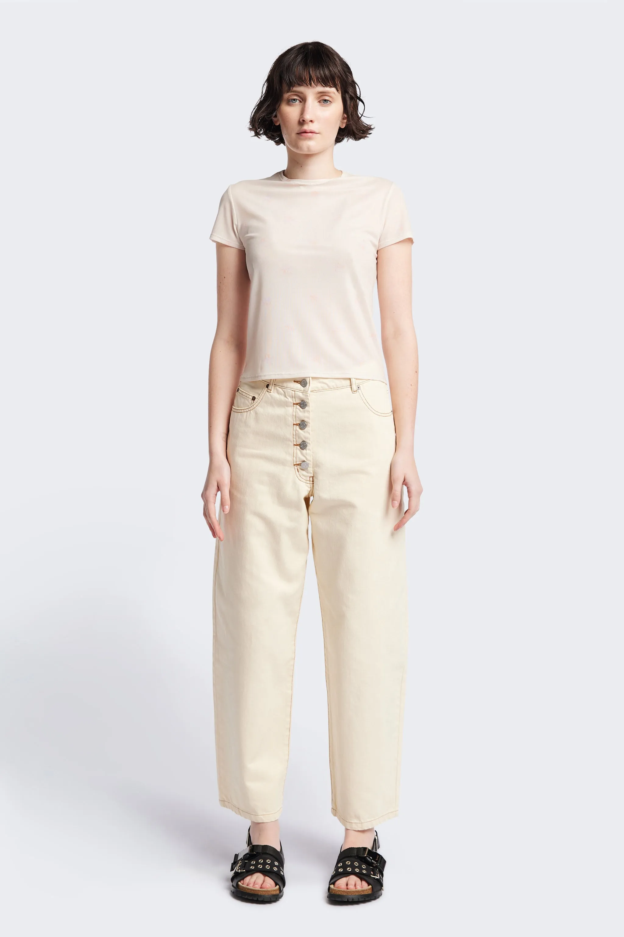 Mica Mesh Top Ecru Floral sold by Kloke